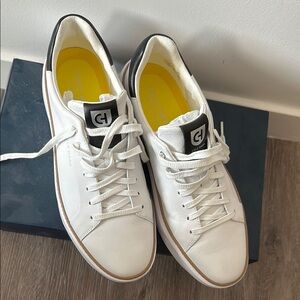 Cole Haan White Sneakers with Black Accents